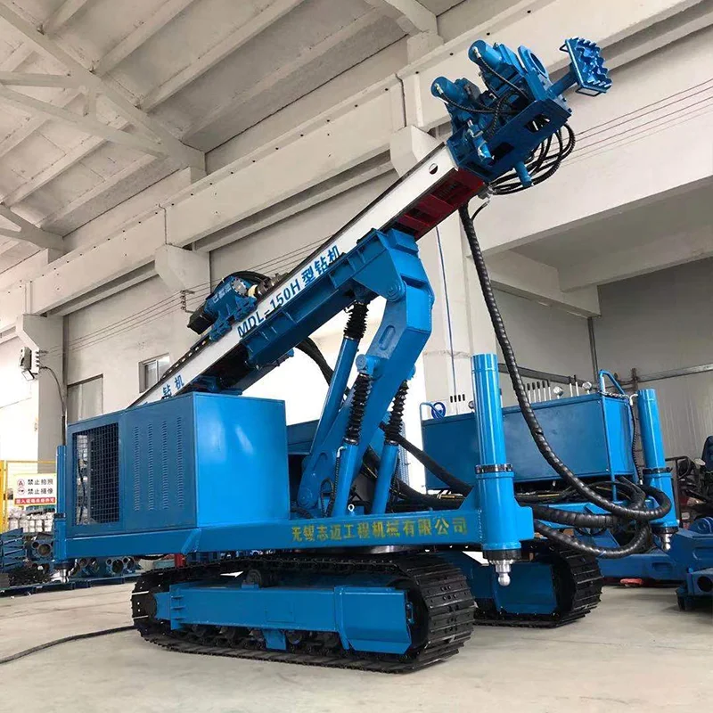 Crawler အမျိုးအစားမြင့်မားသော LIFT ကျောက်ဆူးတူးဖော်ရေးတူးစင်